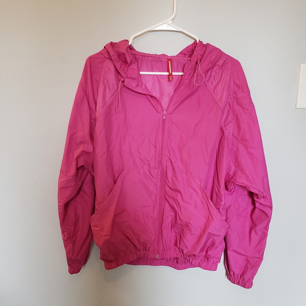 Union Bay Solid Pink Windbreaker Size M